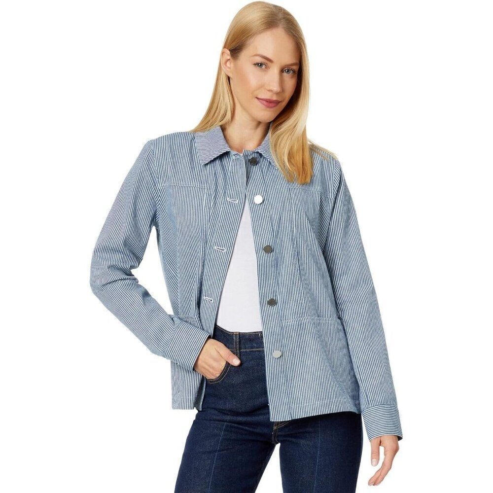 Elliott Lauren Railroad Stripe Jacket Stretch Size 8 USA Made